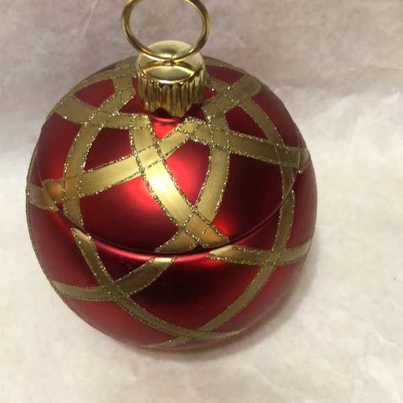 Porcelain Ornament Shaped Treasure Box 7.5”x7” - Picture 3 of 9